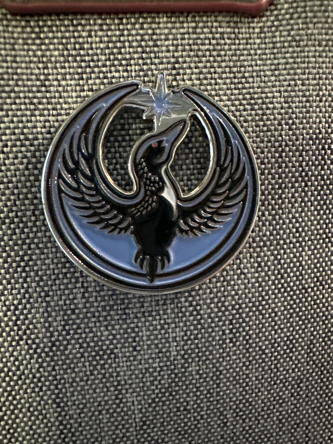 Customer photo review of Rebel Loon Enamel Pin