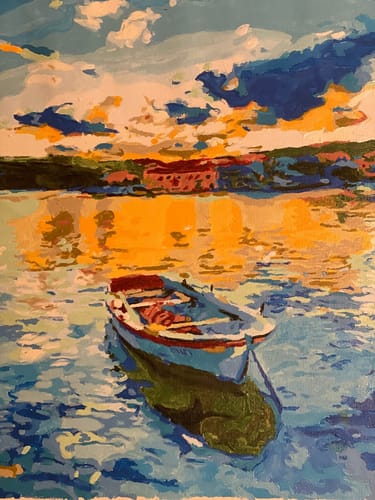 Customer photo review of Custom Paint By Numbers - Turn Trip Memory into Art