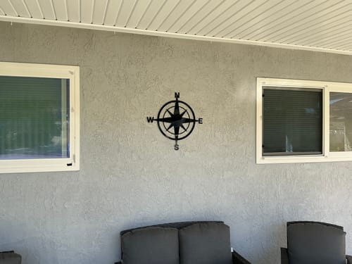 Customer photo review of Compass - Metal Wall Art