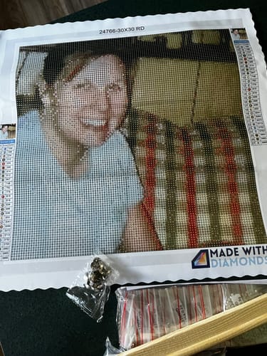 Customer photo review of Custom Diamond Painting Kit