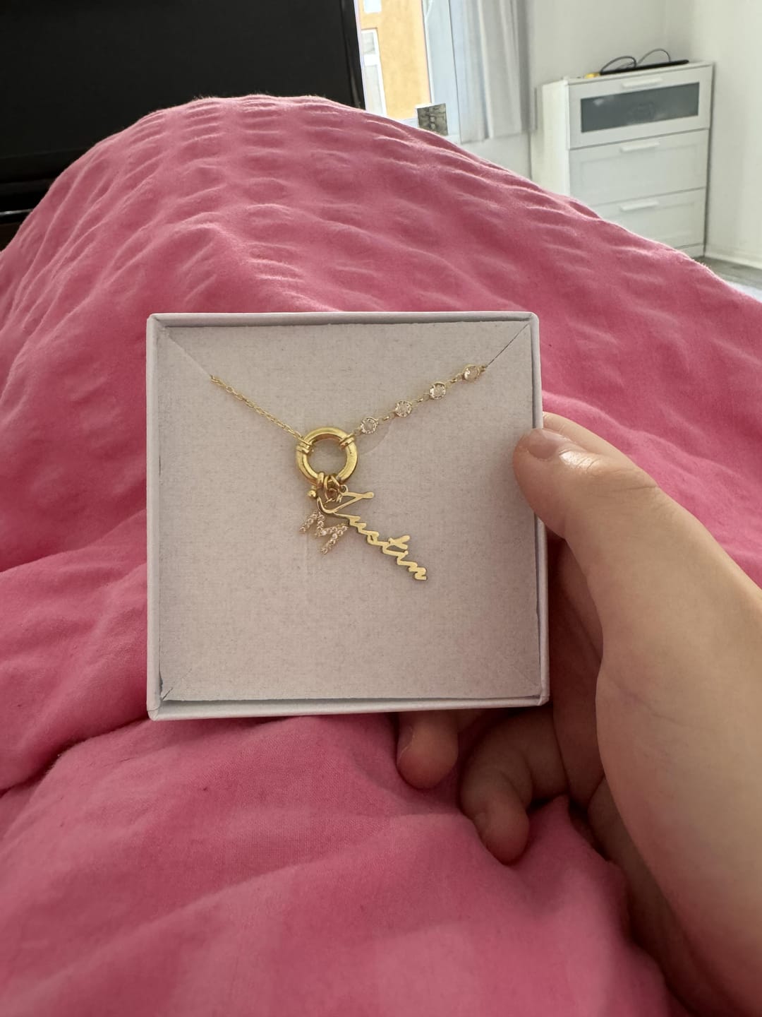 Customer photo review of Fia Kette Signatur Buchstabe