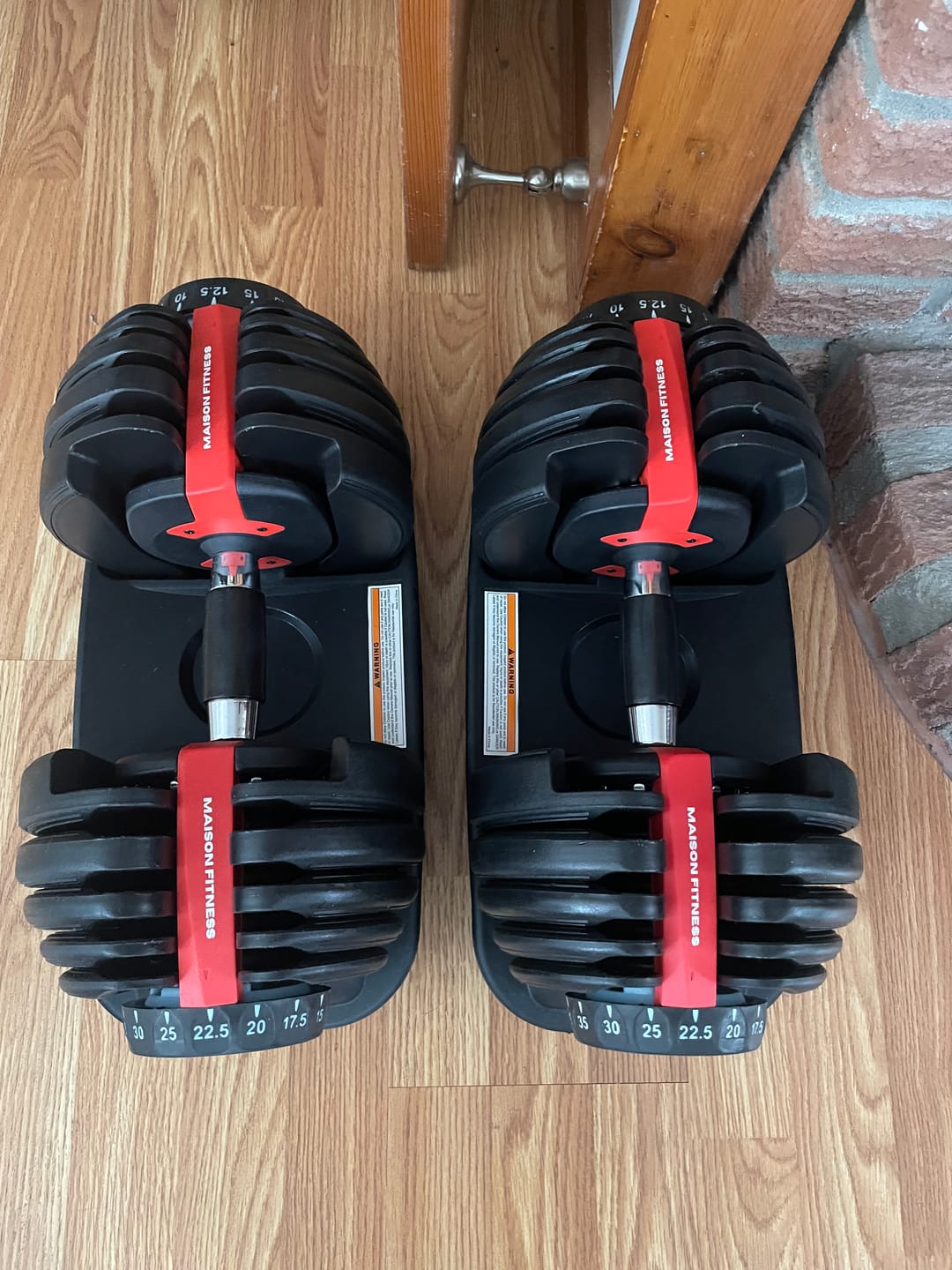Customer photo review of 552 Adjustable Dumbbells Set Of Two
