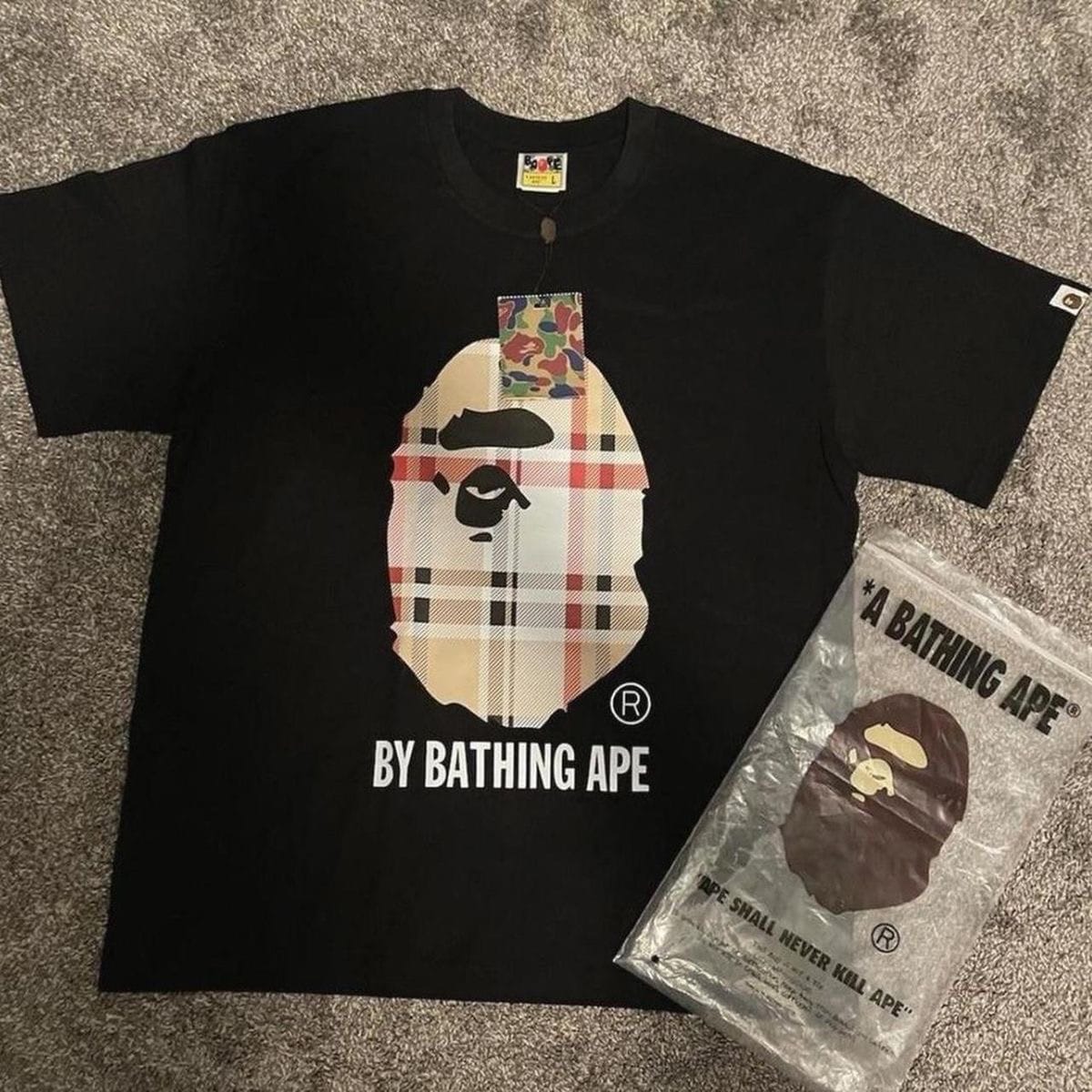 Customer photo review of BAPE x Burberry T-Shirt