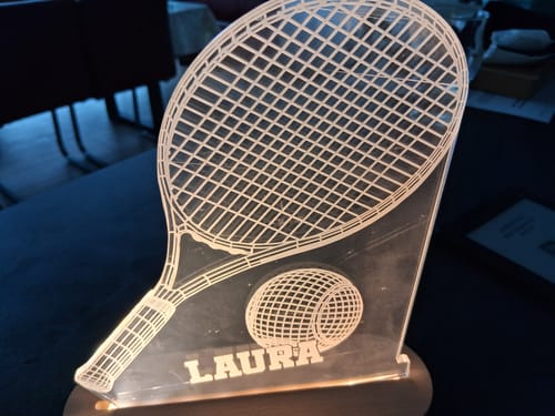 Customer photo review of 3D Tennis-Lampe