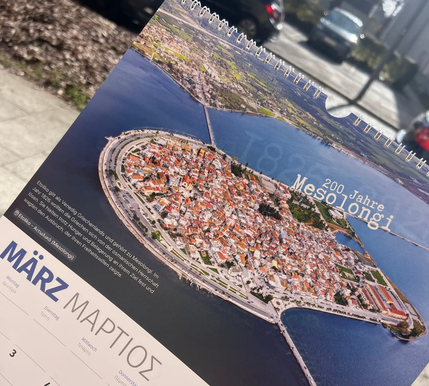 Customer photo review of DU BIST GRIECHE Kalender 2026