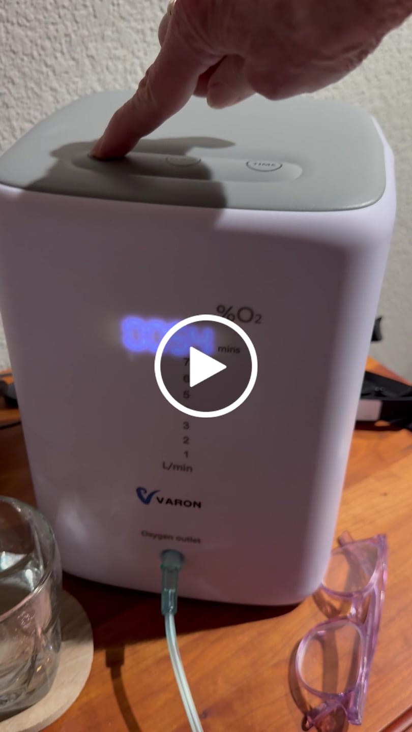Customer video review of VARON VH-3 | Continuous Flow Home Oxygen Concentrator (1-7 settings)