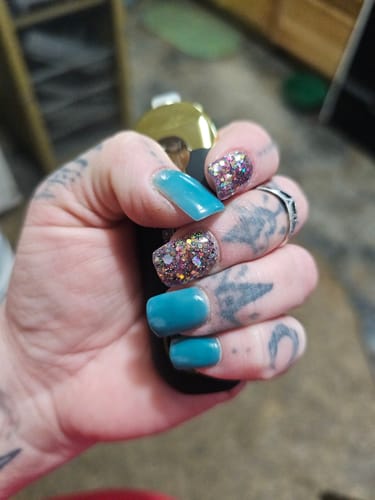 Customer photo review of 🎁 D1561 Plume Dip Powder (100% off)