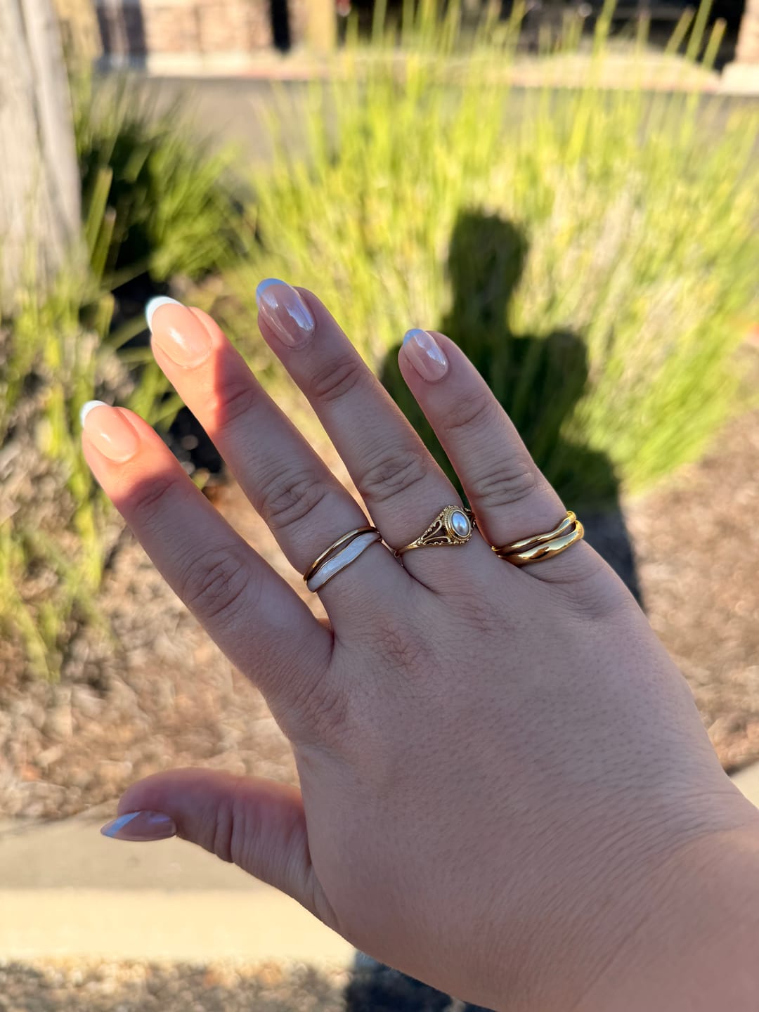 Customer photo review of Layered Sahara Gold Ring