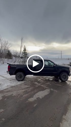 Customer video review of 2020-2022 Powerstroke 5" SS Downpipe Back Exhaust w/ Muffler (522034)