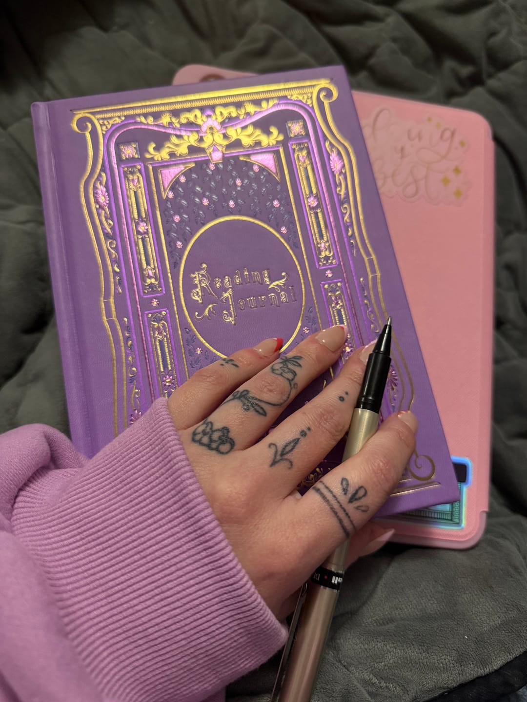 Customer photo review of Reading Journal - Wisteria