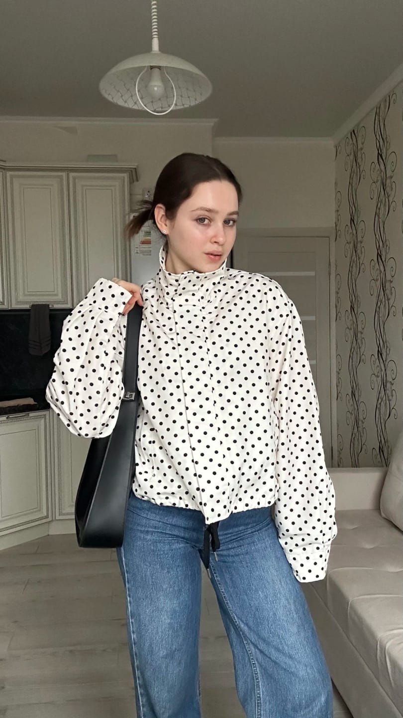 Customer photo review of Hermine Polka Dot Jacket
