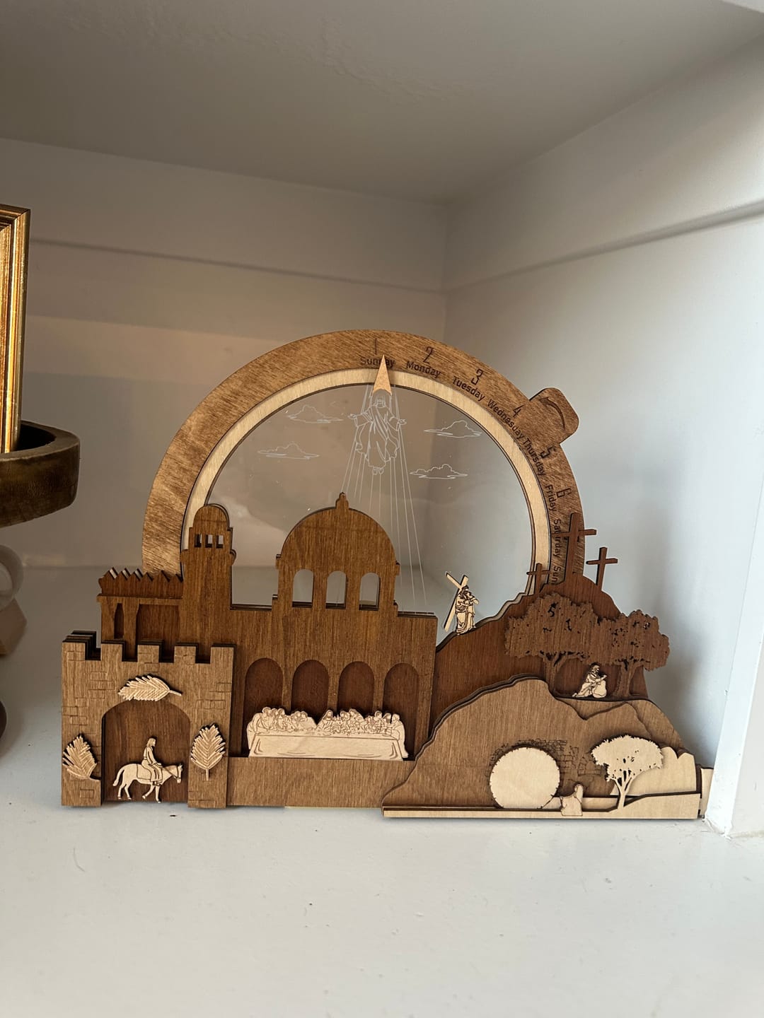 Customer photo review of Easter Creche Countdown | Light-Up + Music Display