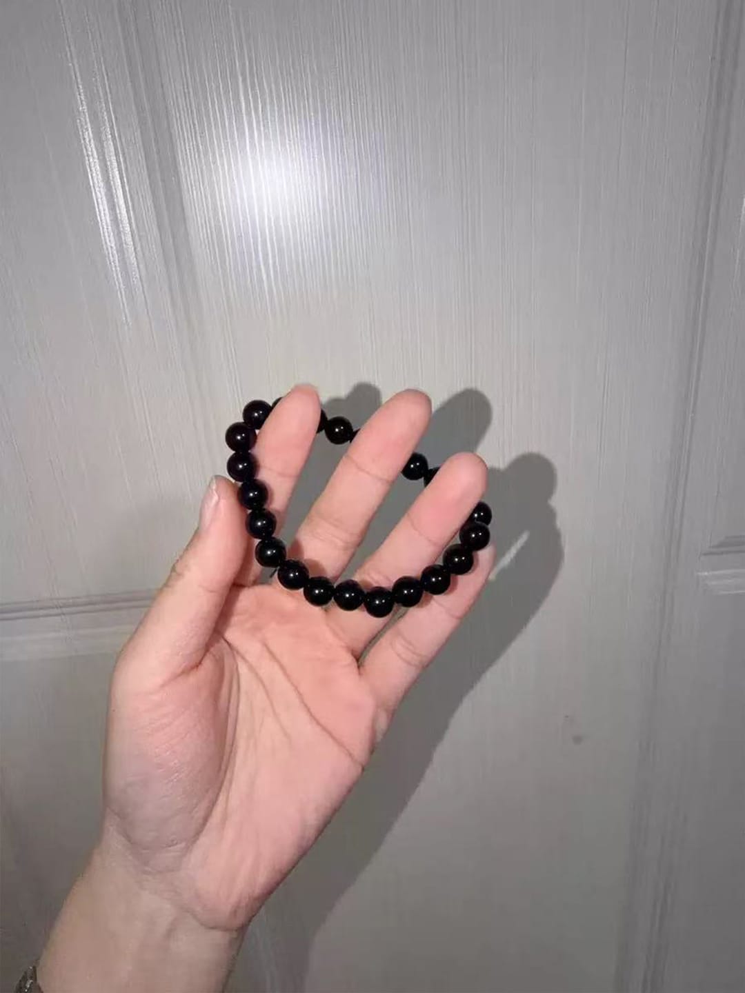Customer photo review of Fairytale Crystal Black Obsidian bracelet