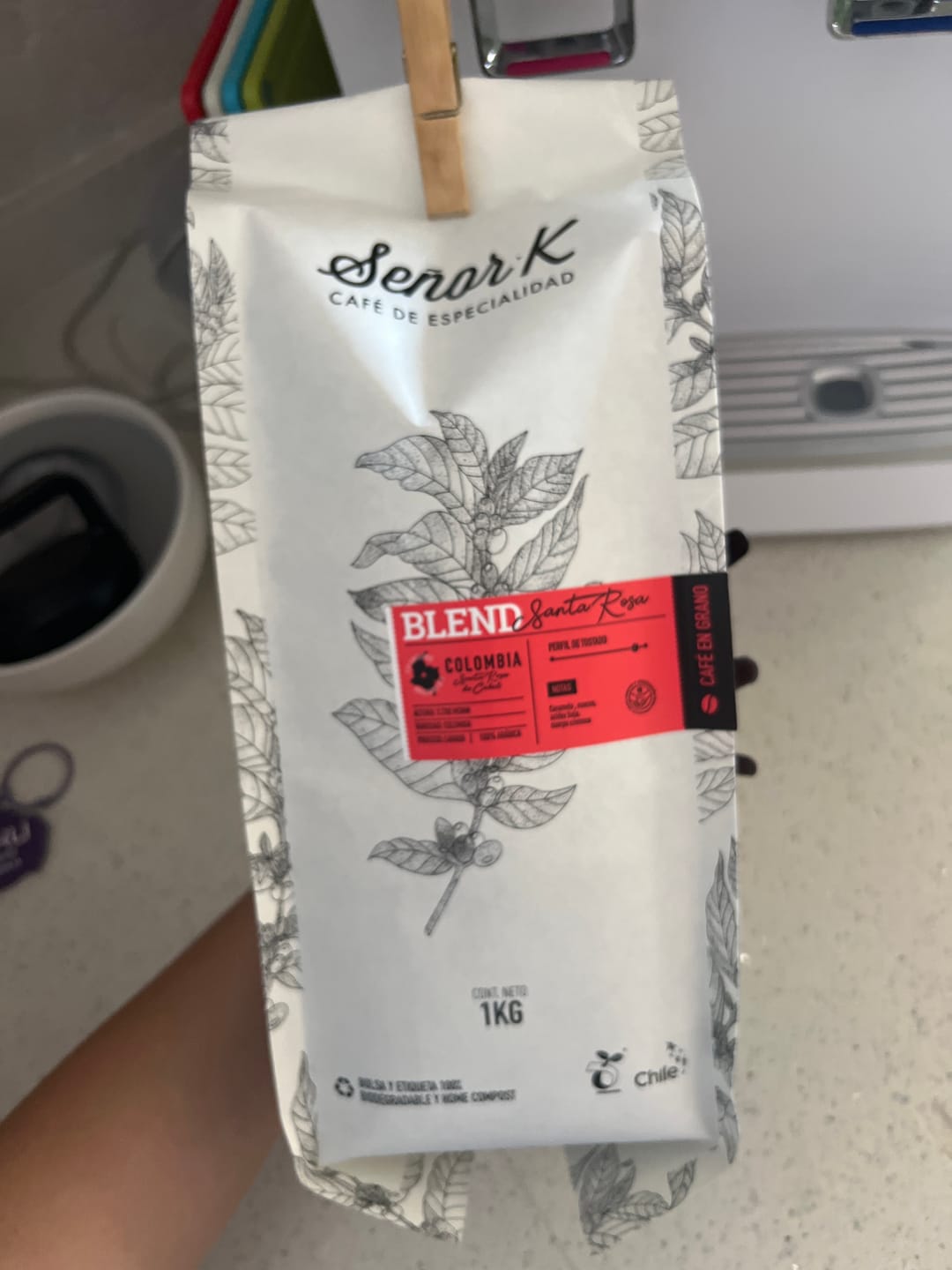 Customer photo review of Colombia | Blend Santa Rosa Bolsa 1 KG | GRANO ENTERO