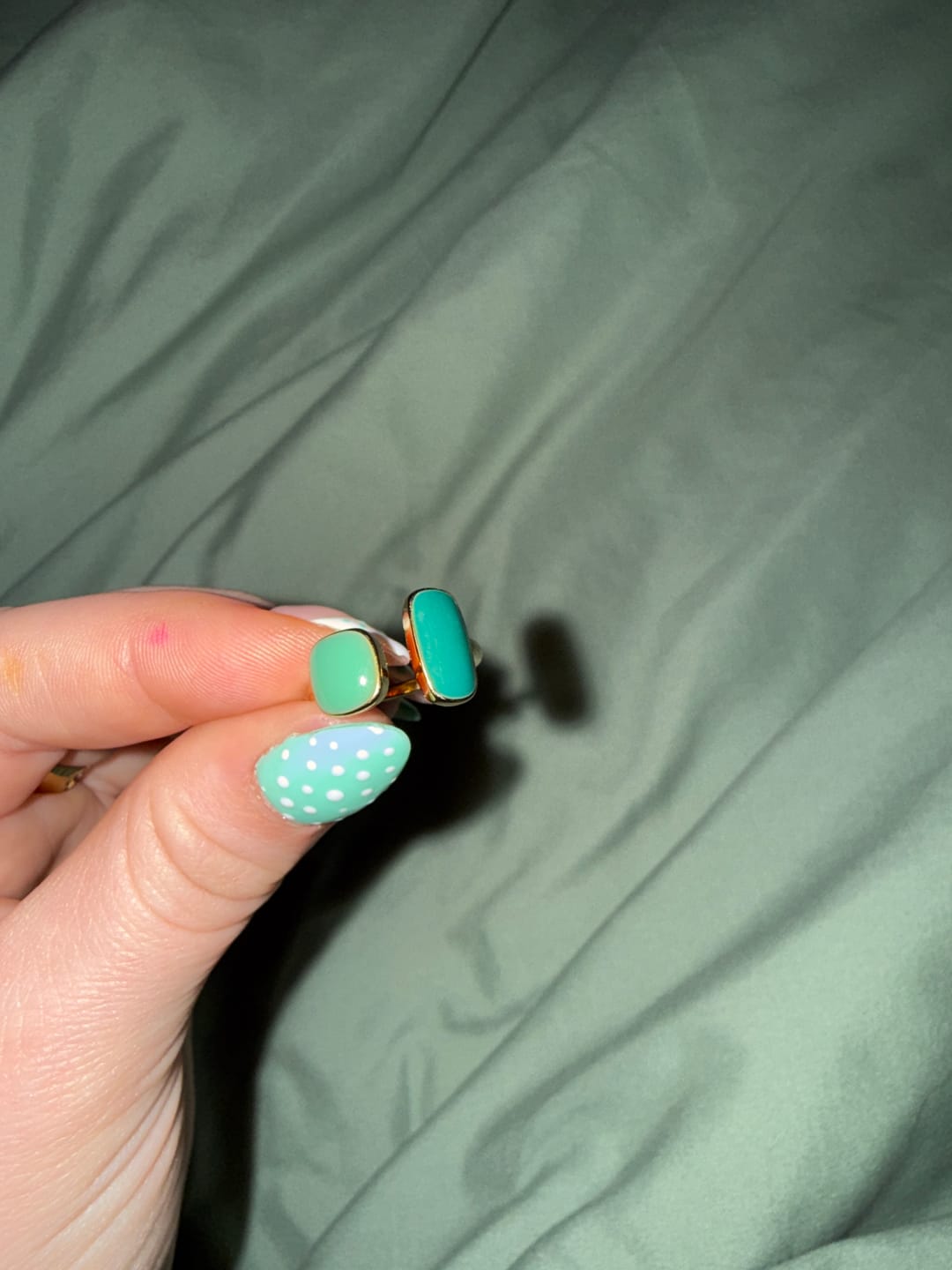 Customer photo review of Green Willow Wrap Ring