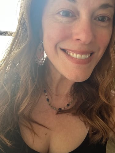 Customer photo review of Fluorite + Lapis Lazuli + Rose Quartz || Gemstone Necklace
