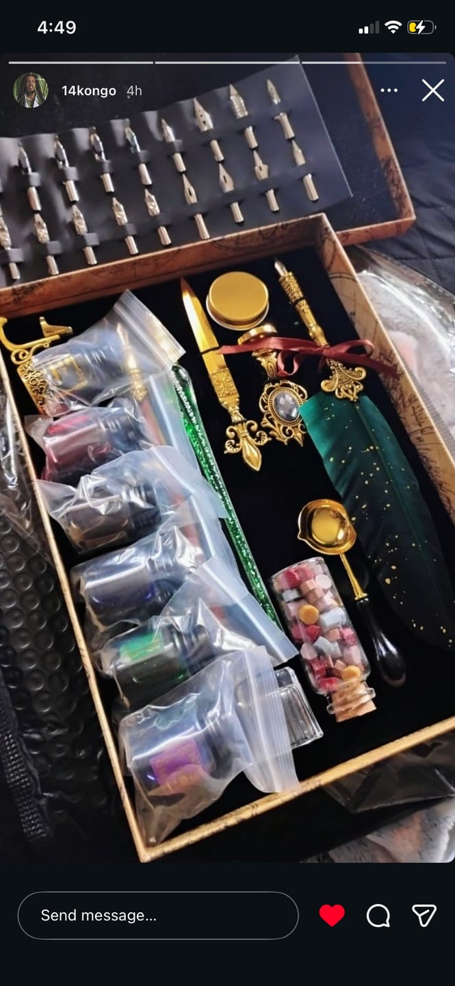 Customer photo review of Vintage Calligraphy Set -Green