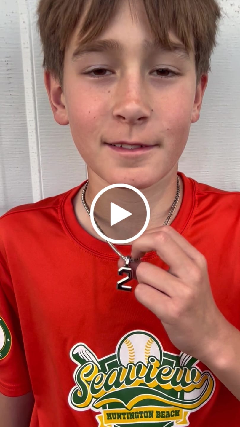 Customer video review of Signature Jersey Number Pendant in Silver