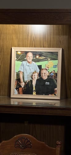 Customer photo review of Custom Paint by Numbers