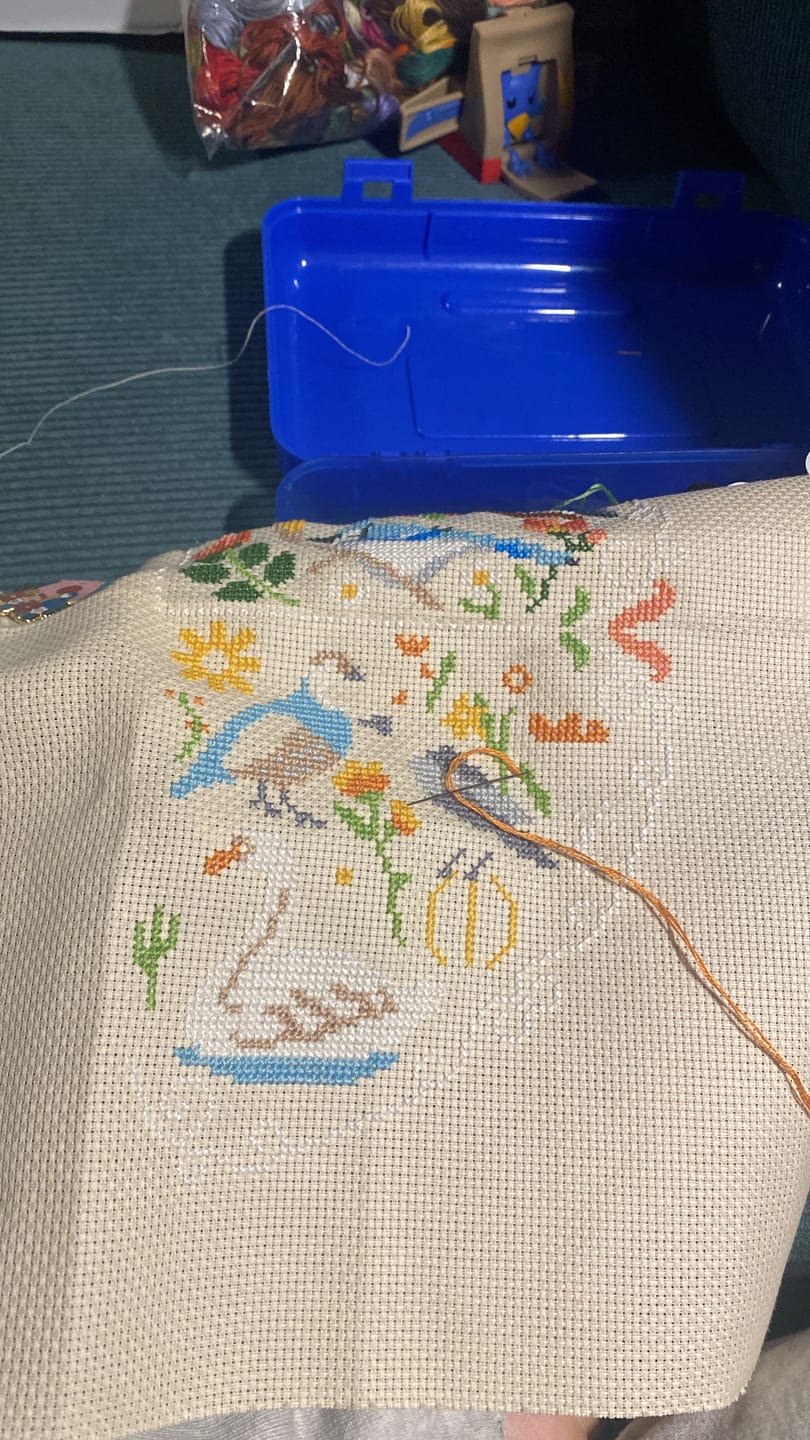 Customer photo review of Song of the Seasons - Cross Stitch Kit