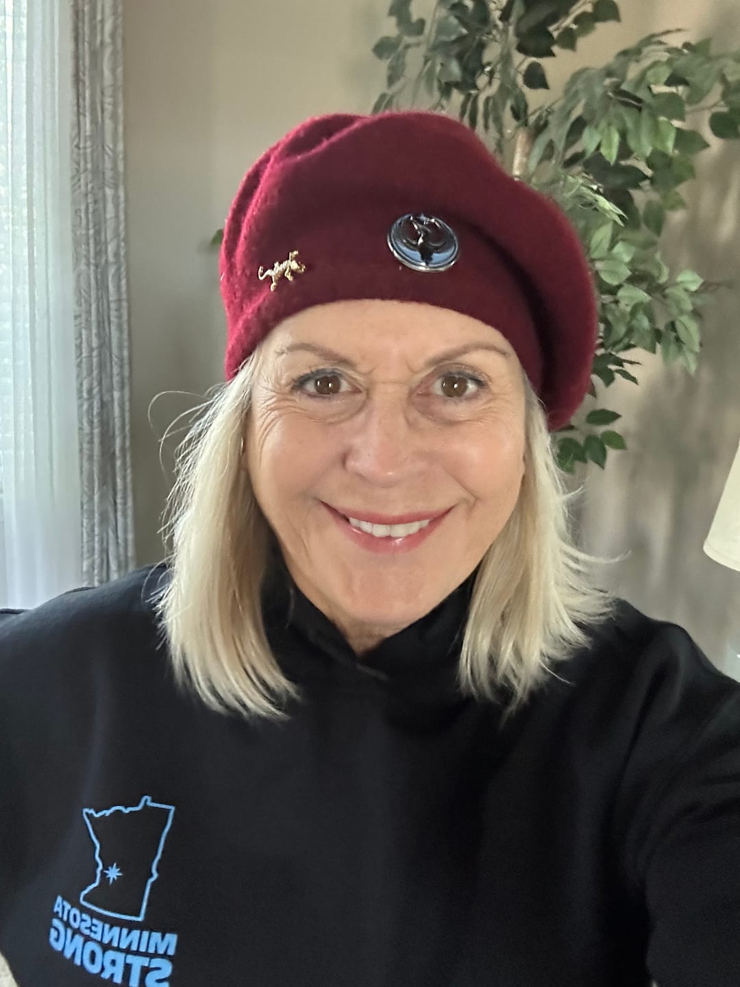 Customer photo review of Rebel Loon Enamel Pin