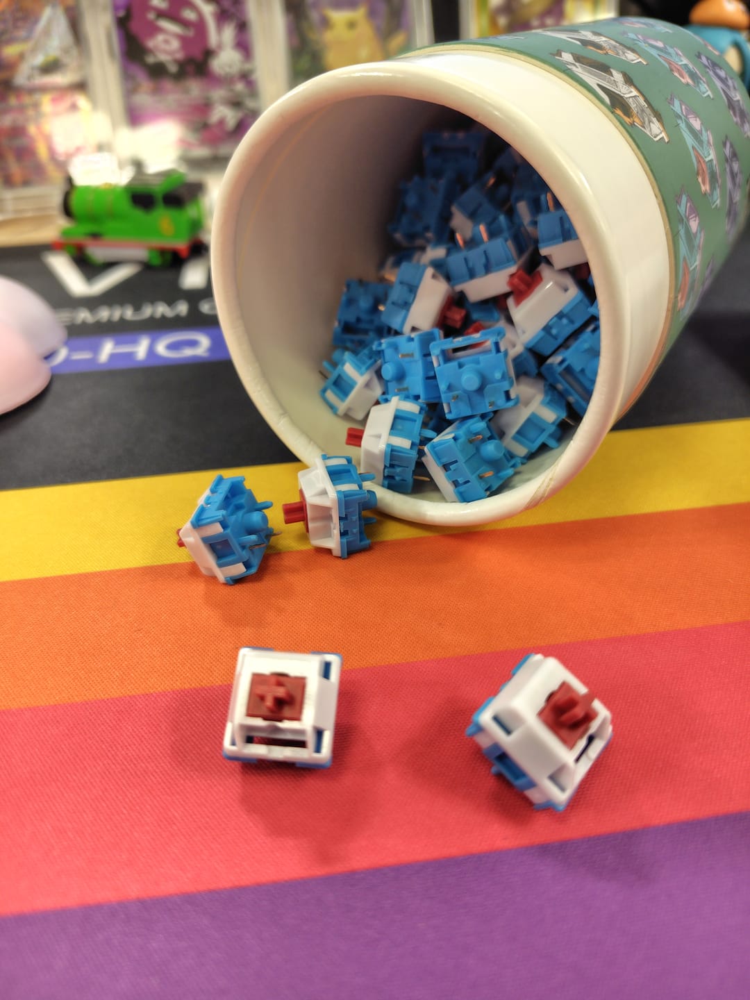 Customer photo review of HMX FIRECRACKER TACTILE SWITCH FACTORY LUBED EDITION (10PCS)