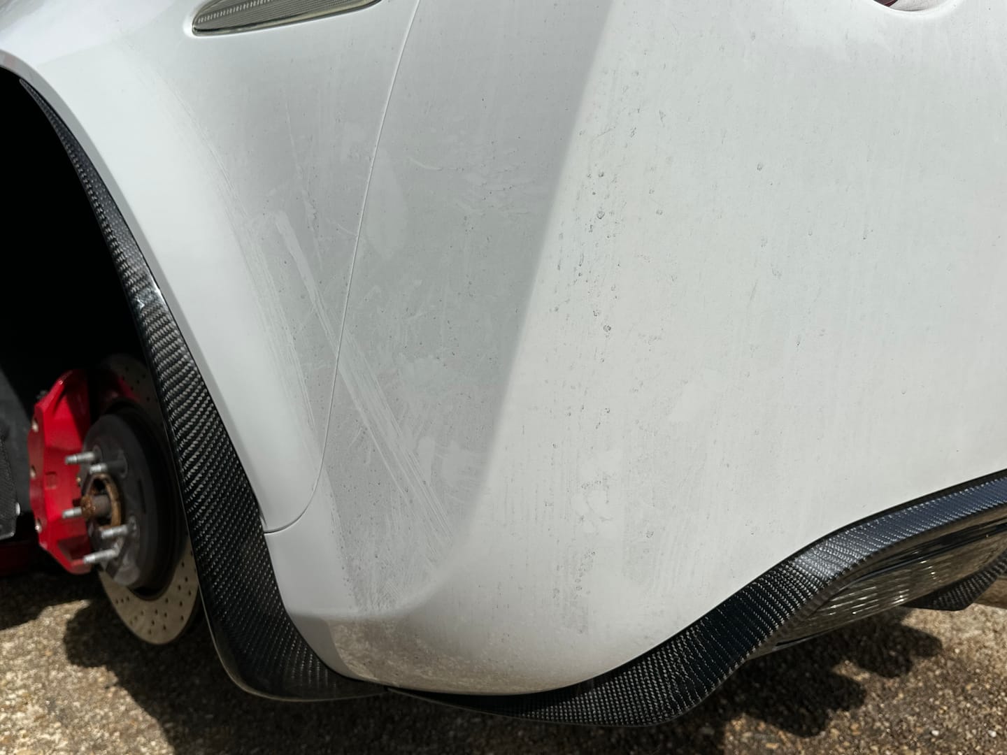 Customer photo review of 2005-13 Corvette C6 Z06 ZR1 Extended DRY CARBON FIBER Rear Splash Guard Mud Flaps