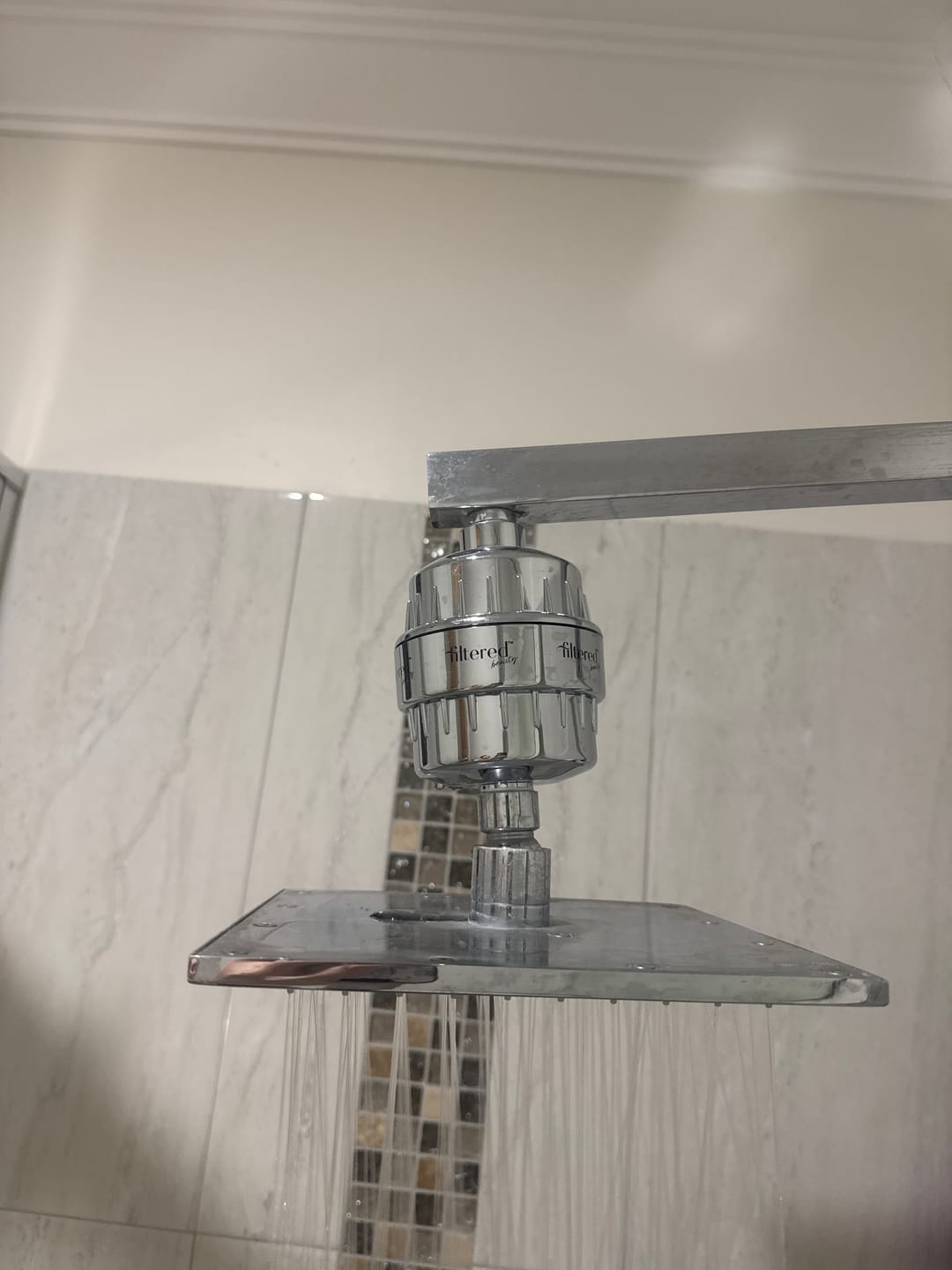 Customer photo review of Shower Purifier - Silver