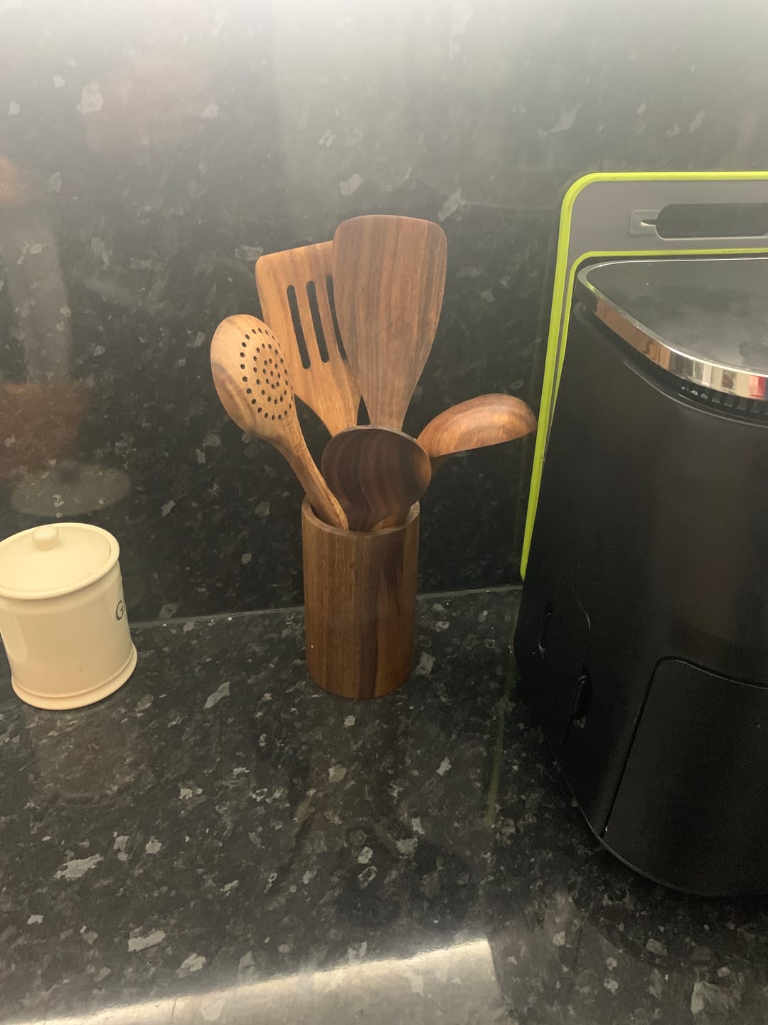 Customer photo review of Hälsa Trä Natural Wood Utensil Set