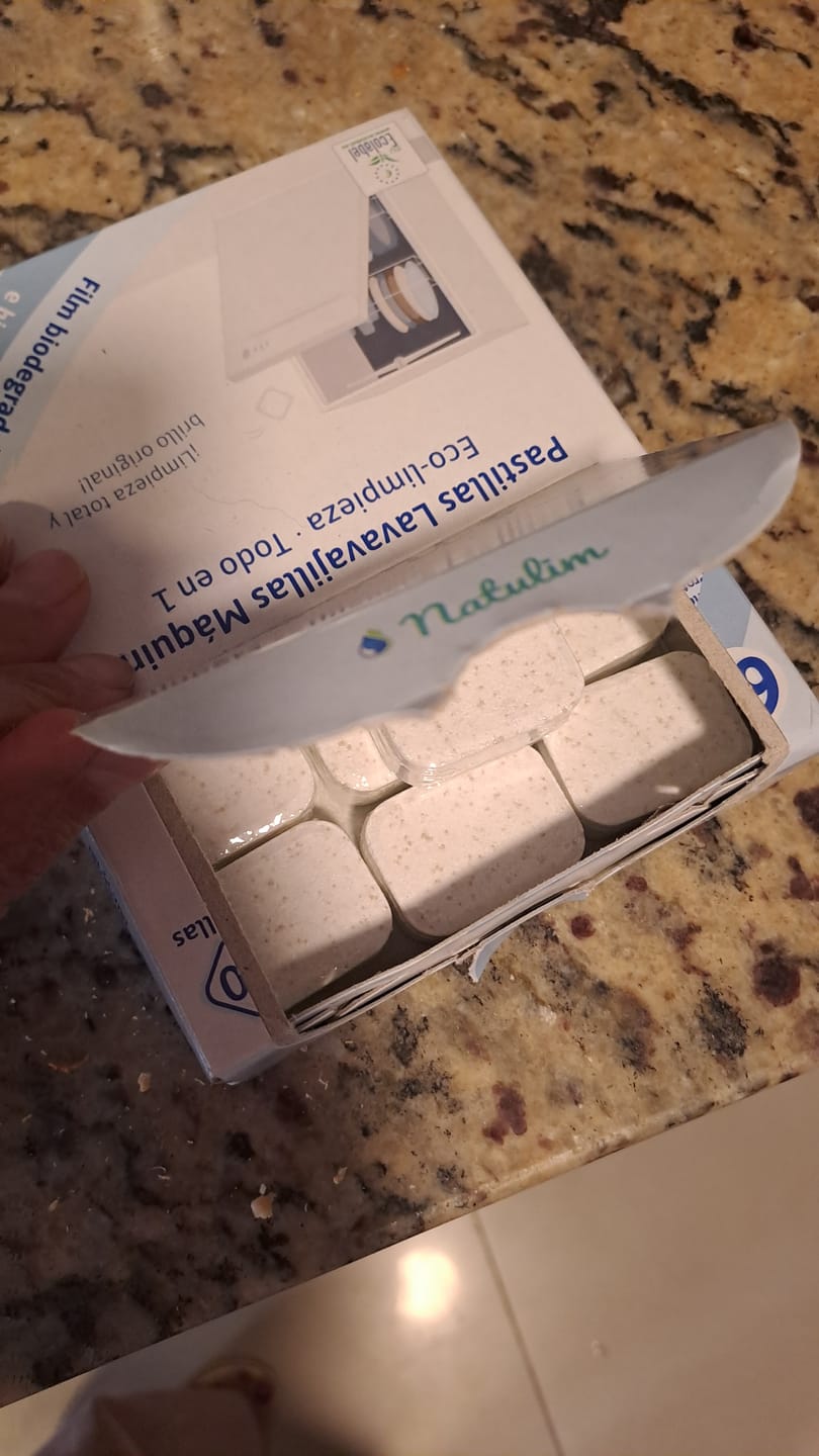 Customer photo review of Eco Pastillas Lavavajillas 6 en 1 - 30 Lavados
