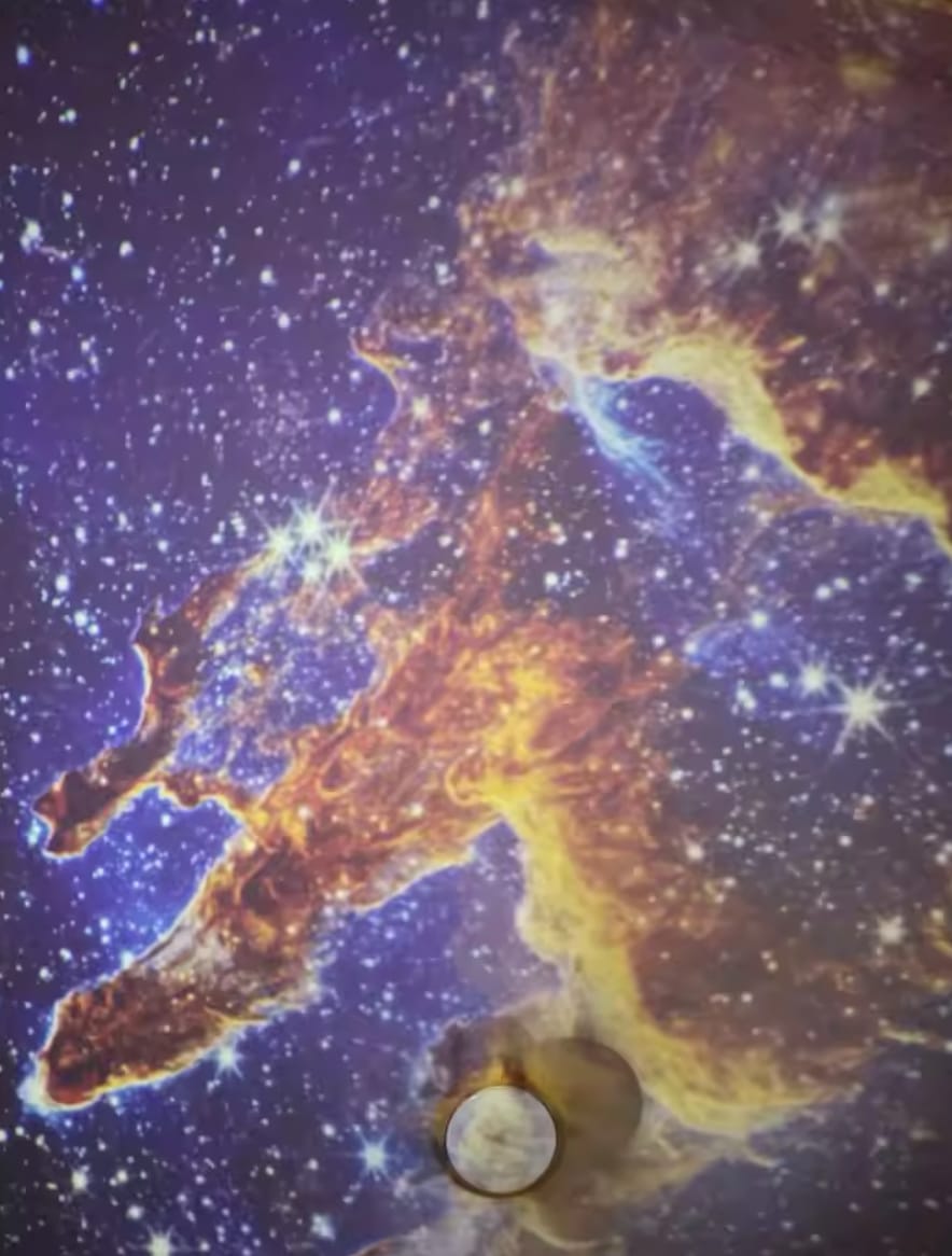 Customer photo review of Galaxy Projector 2.0 – The Ultimate Night Sky Experience
