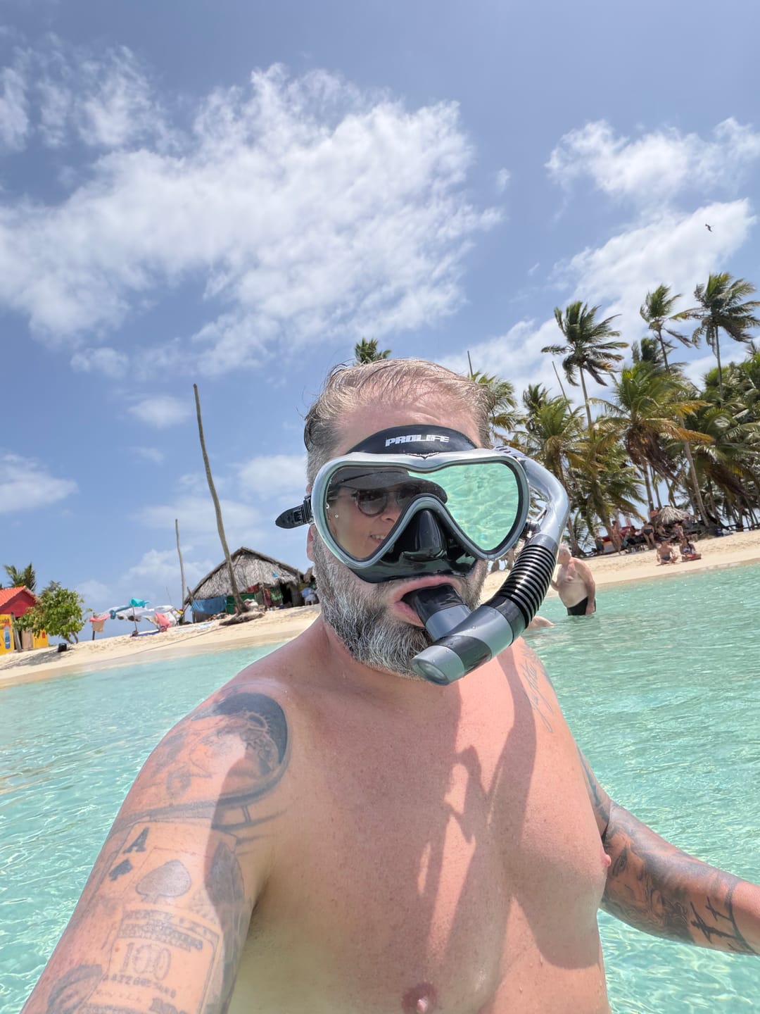 Customer photo review of Máscara de Mergulho Antiembaçamento Com Snorkel Atlantic
