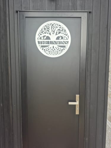 Customer photo review of Personalised Tree of Life Wall Art