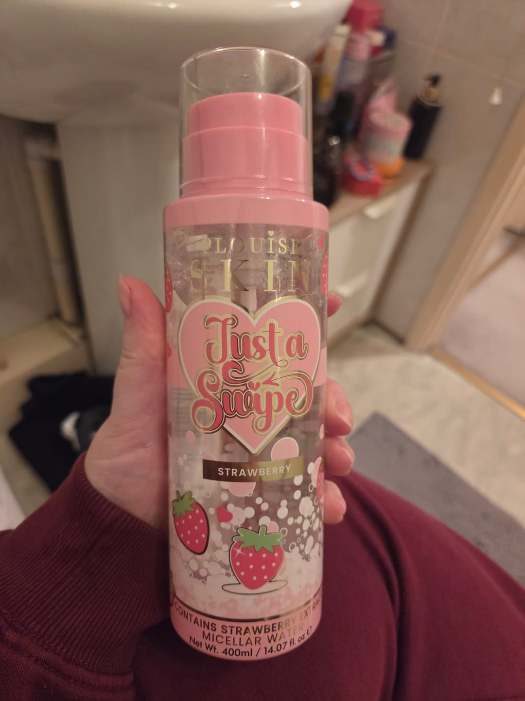 Customer photo review of P.Louise The Ultimate Cleanse Micellar Water & Cotton Pad Duo