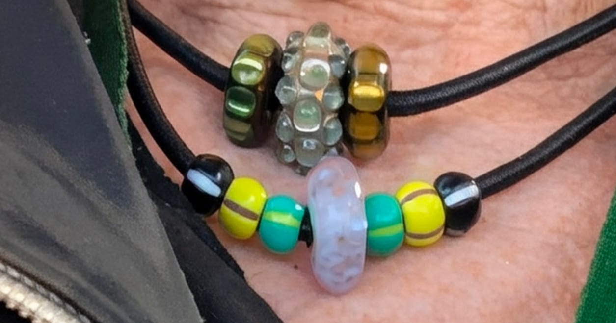 Customer photo review of Glass Cremation Bead - Pandora Compatible