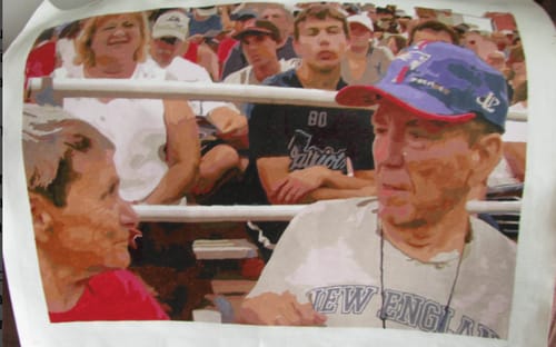 Customer photo review of Custom Paint By Numbers - Personalized Portraits Art