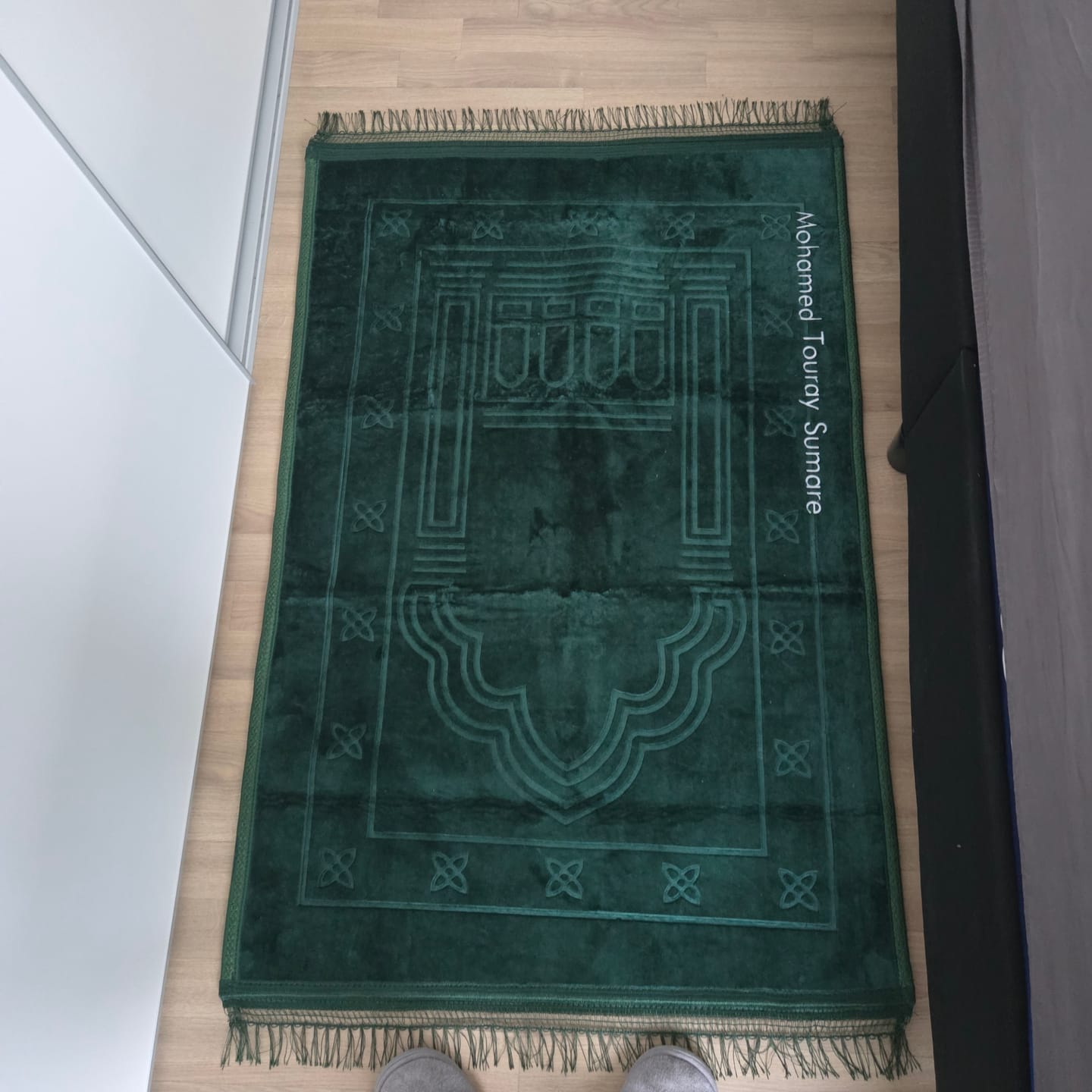Customer photo review of PRAYERMAT PERSONALIZED