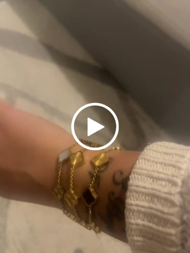 Customer video review of Celine Clover Bracelet