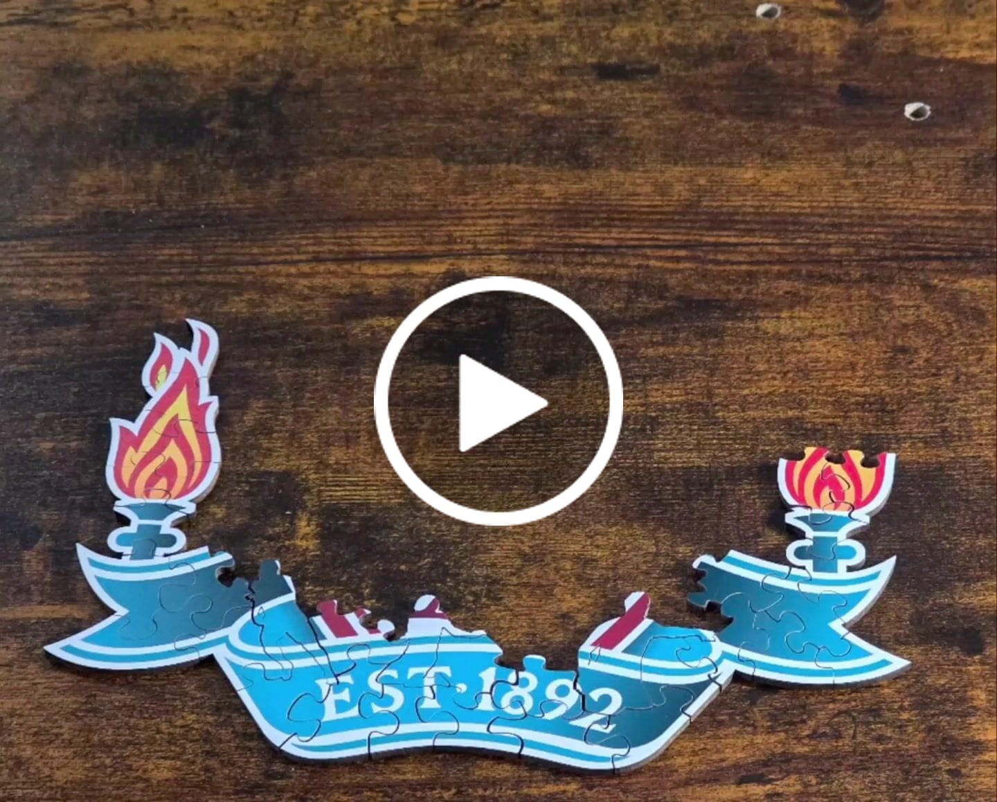 Customer video review of Liverpool FC® Logo - Wooden Puzzle