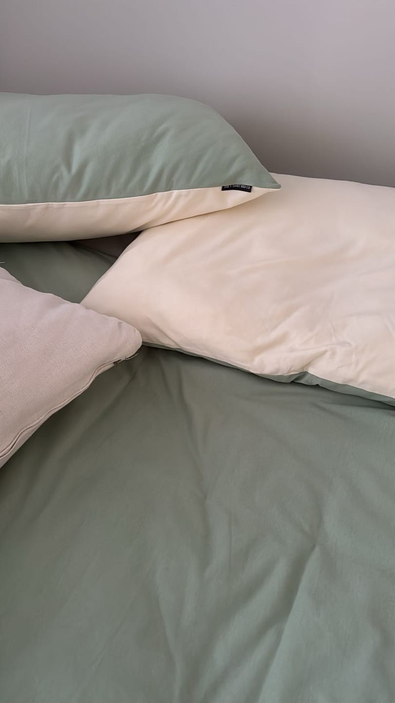 Customer photo review of Colour Block Duvet Cover Set- LIMITED EDITION
