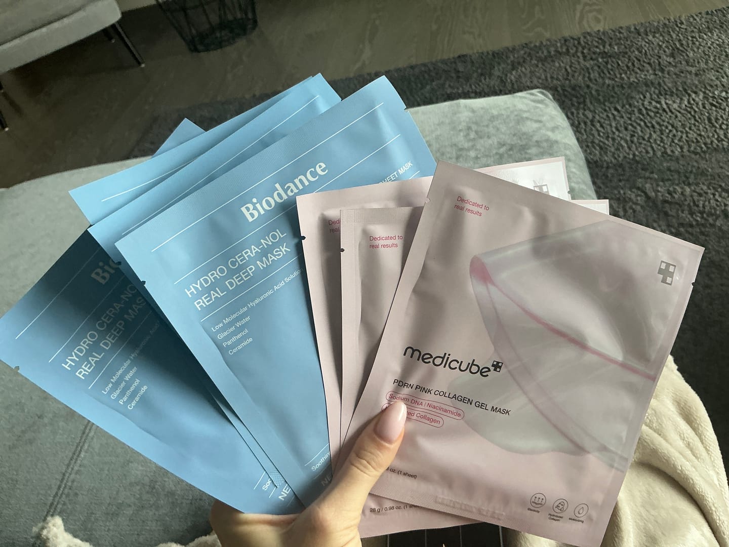 Customer photo review of Nakts hidrogela maska ar keramīdiem Biodance Hydro Cera-Nol Real Deep Mask