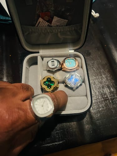 Customer photo review of NAUTILUS RING | SILVER WHITE