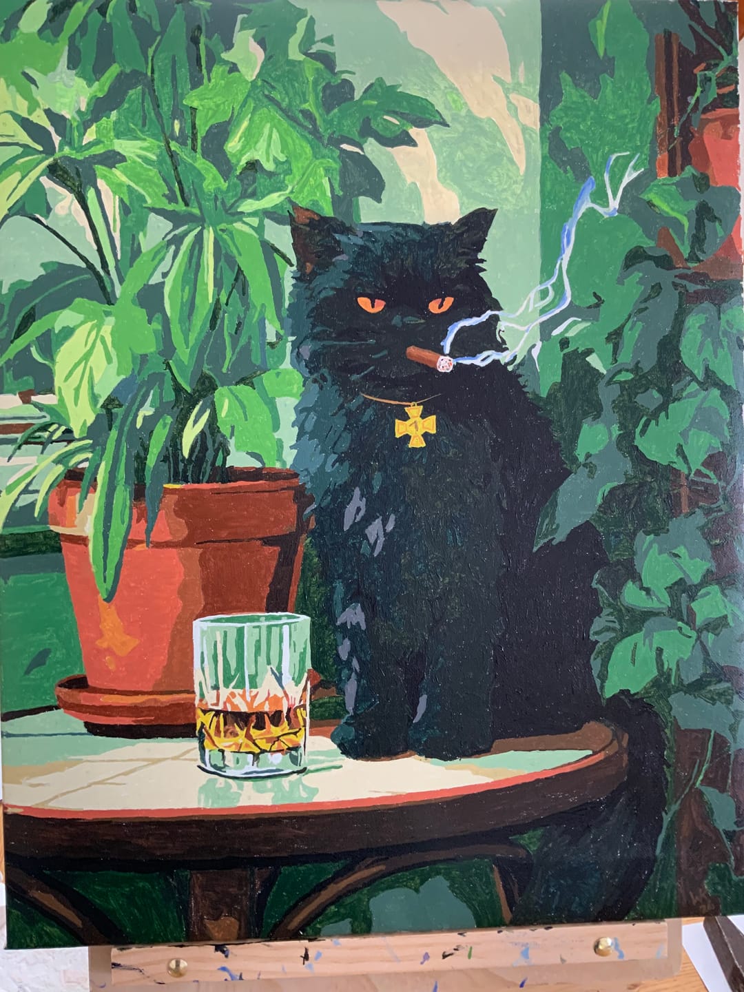 Customer photo review of Malen nach Zahlen - Grumpy Cat