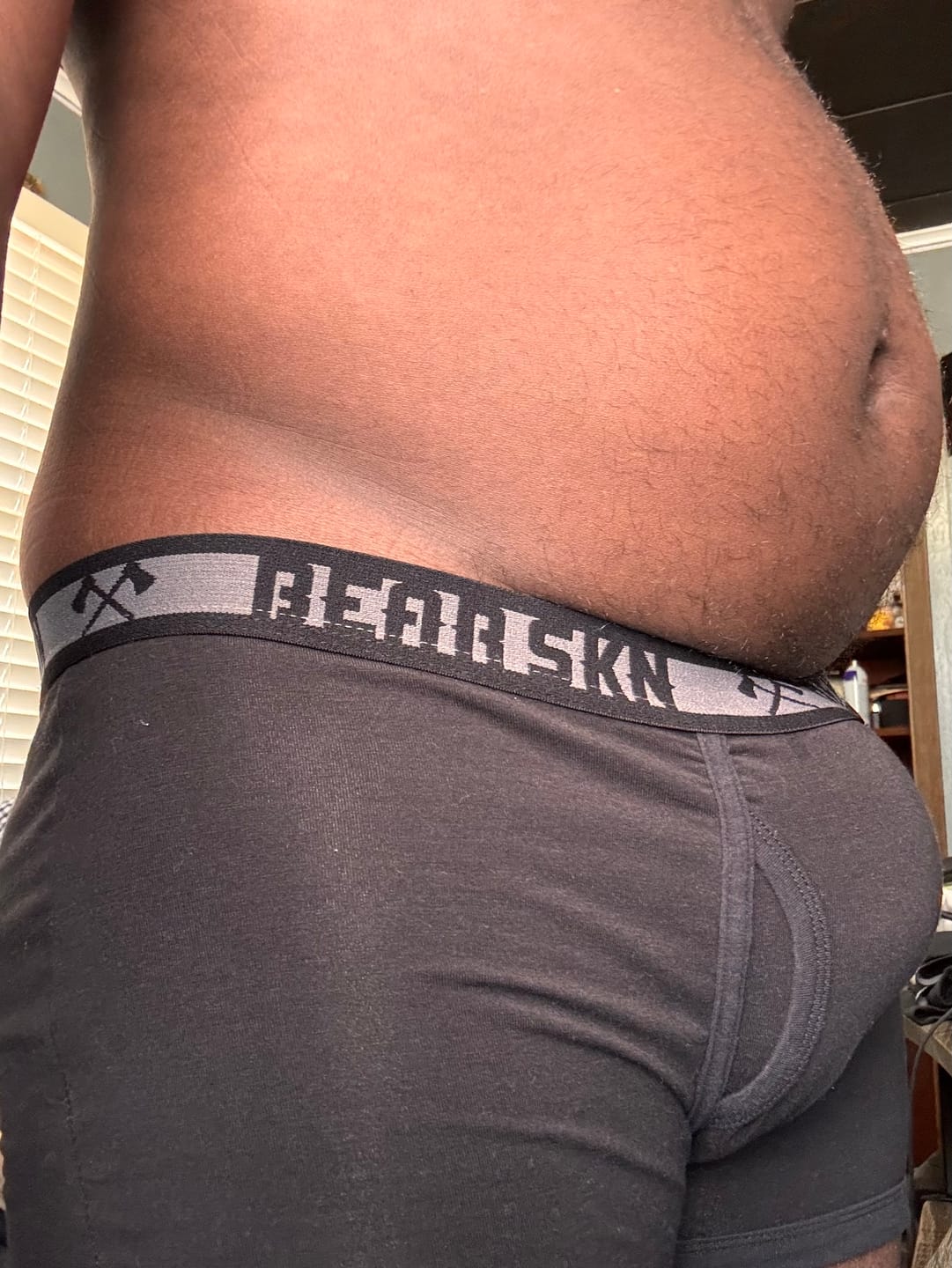 Customer photo review of Bamboo Boxer Brief - Blackberry