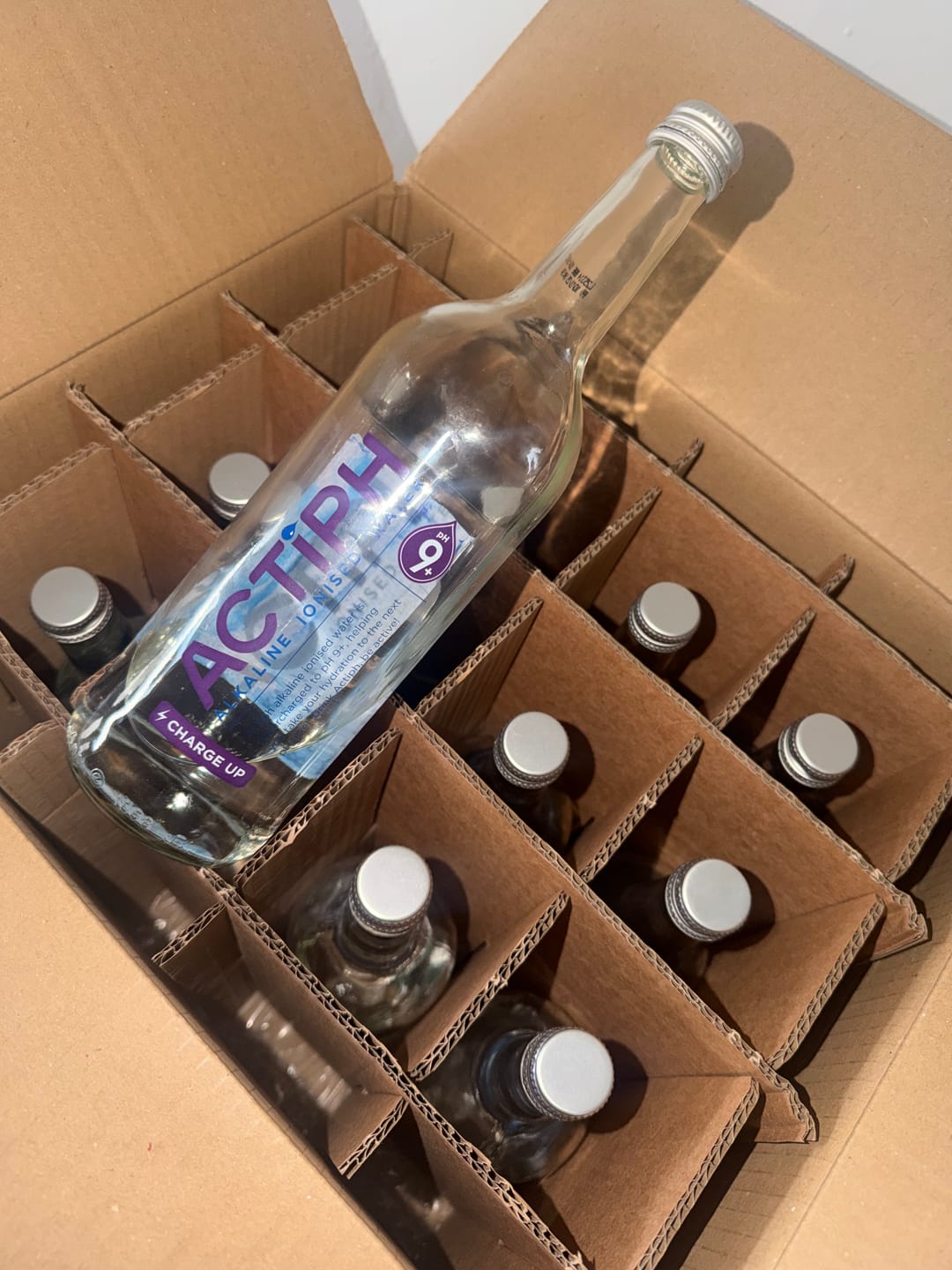 Customer photo review of Actiph Alkaline Ionised Water - 12 x 750ml