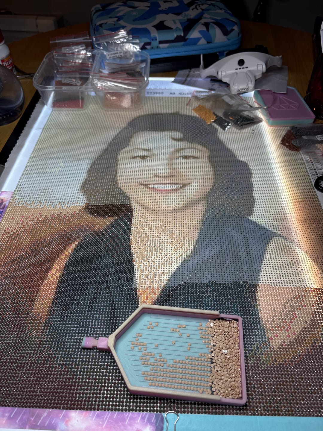 Customer photo review of Worlds Best Customized Diamond Painting Kit