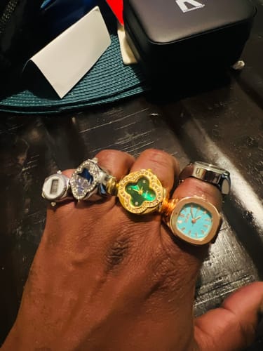 Customer photo review of CLEEF RING | SILVER BLUE