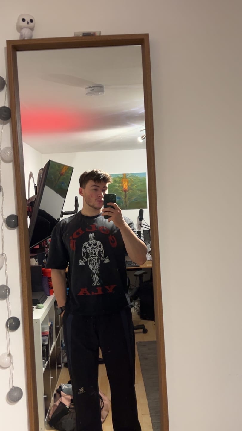 Customer photo review of 4213 - Gold's Iron Legacy Icon Tees