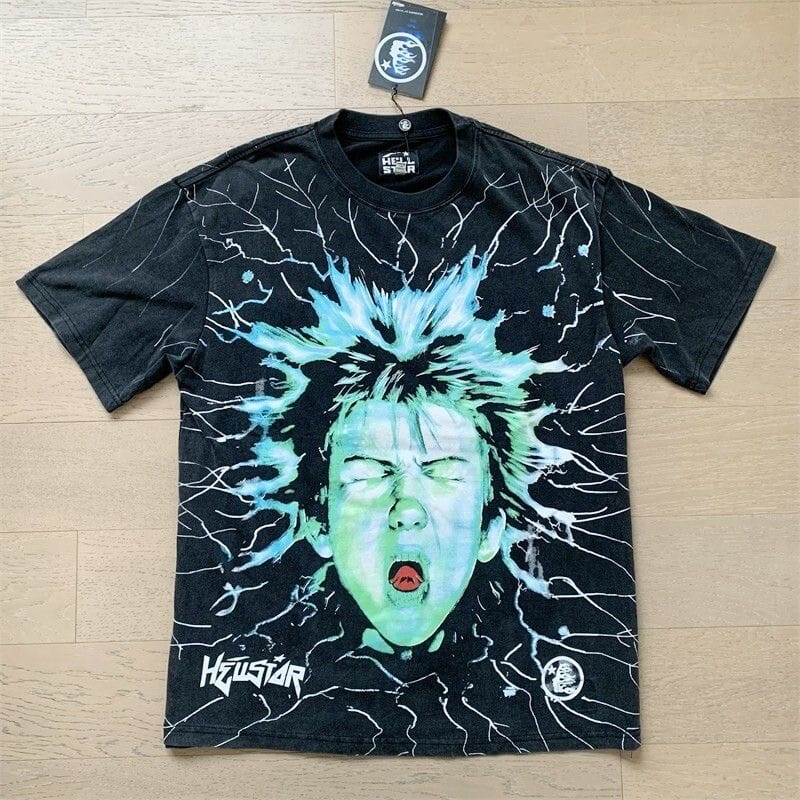 Customer photo review of Hellstar Lightning T-Shirt