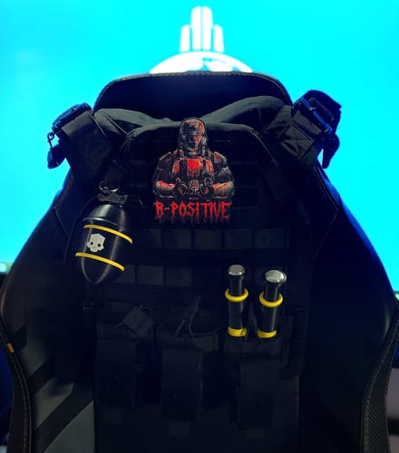 Customer photo review of B Positive - Sublimation Velcro Morale Patch